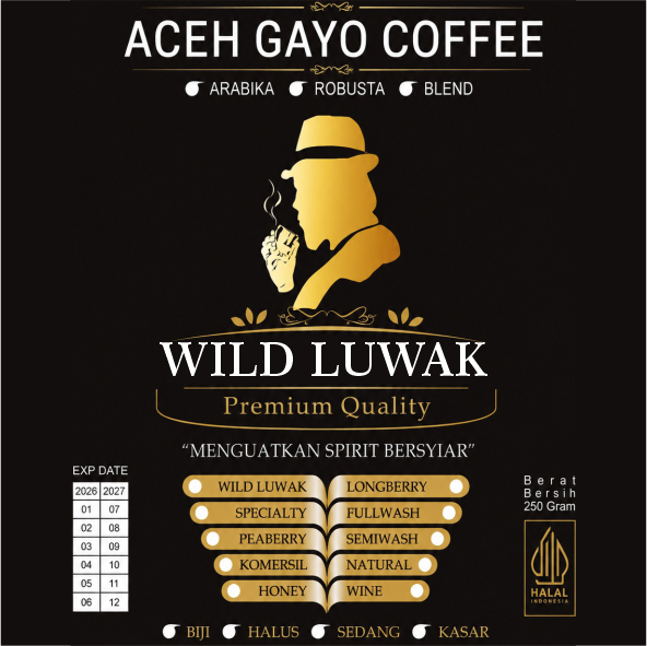Gayo Arabika Aceh Takengon Wild Luwak