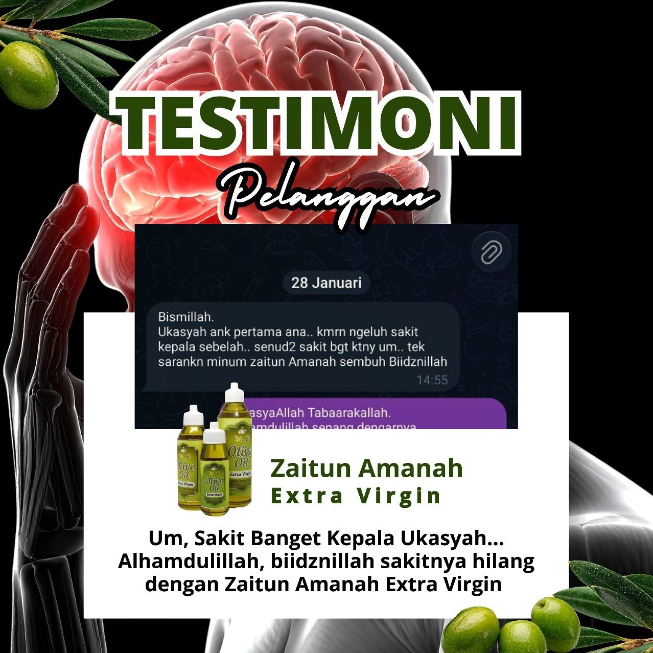 Minyak Zaitun Extra Virgin 60ml